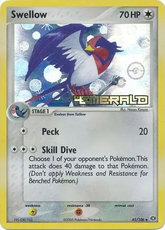 EX Emerald Swellow #41/106 reverse holo